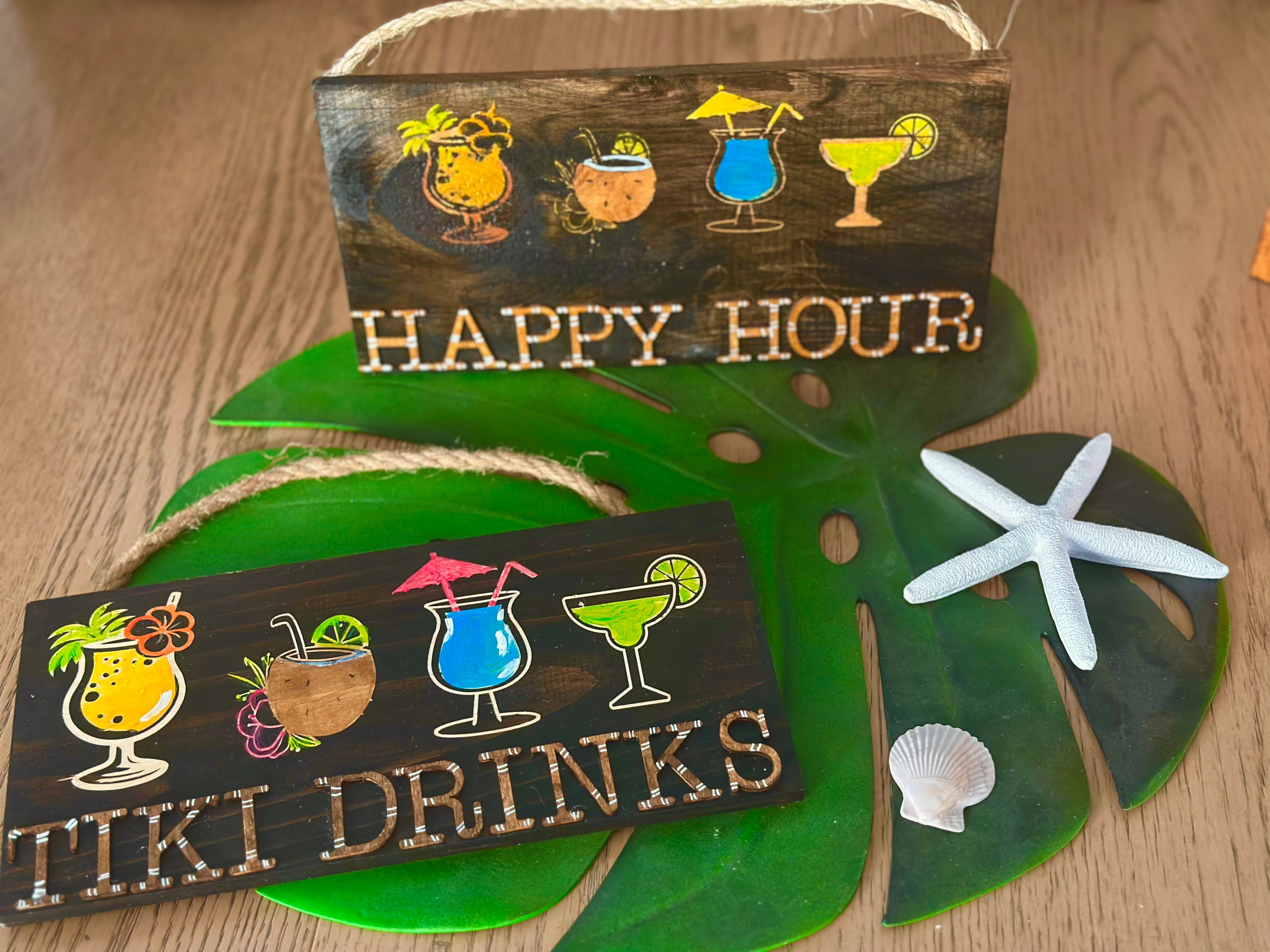 Happy Hour Wood Sign