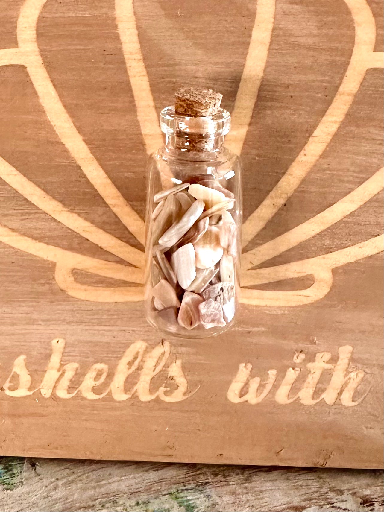 Come Gather Seashells with Me Wood Sign
