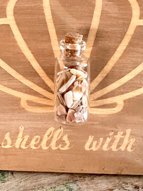 Come Gather Seashells with Me Wood Sign