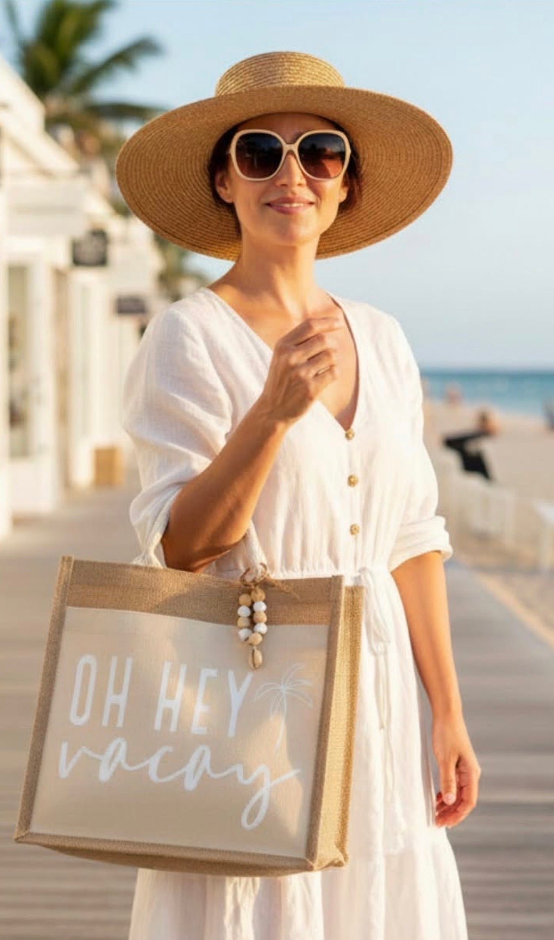 Oh Hey Vacay Canvas Bag
