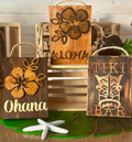 Tiki Wood Signs
