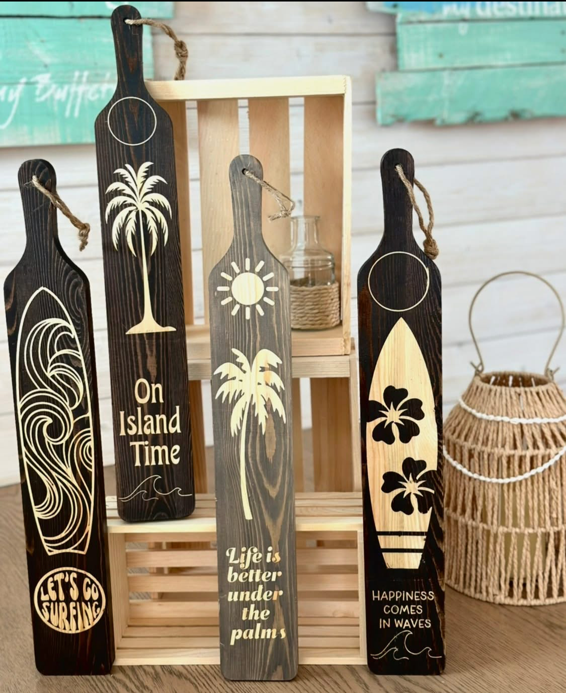 Island Waves Decorative Paddles