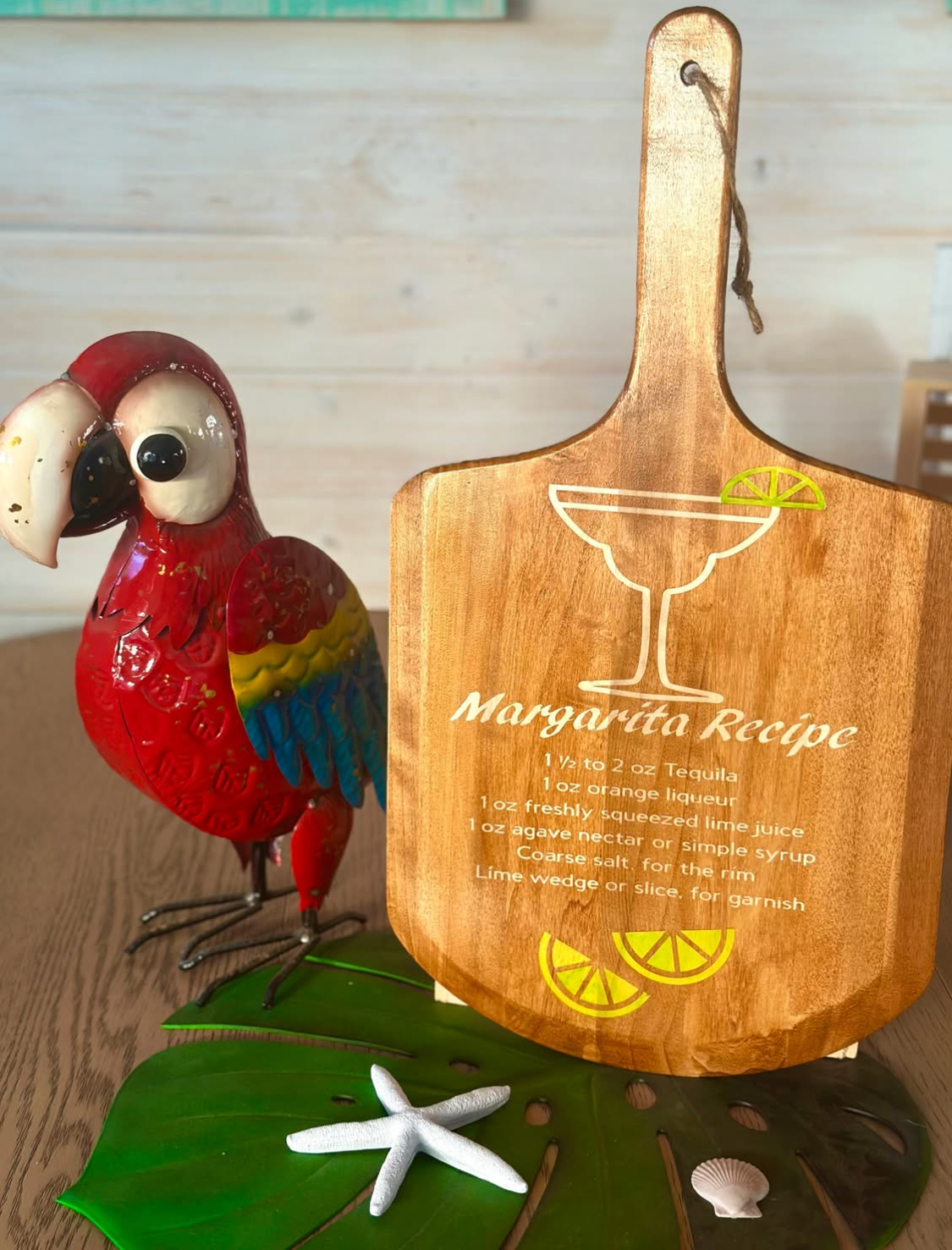 Margarita Recipe Decorative Pizza Paddle