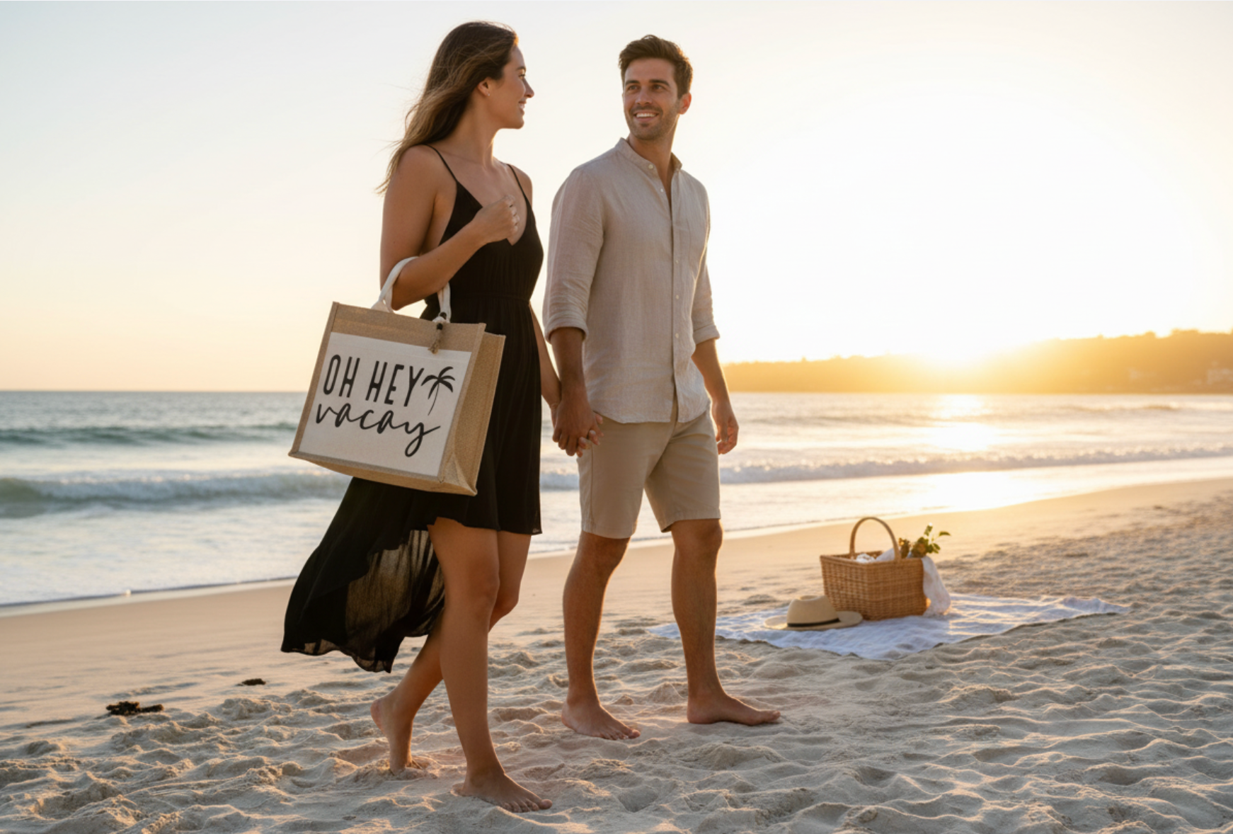 Oh Hey Vacay Canvas Bag