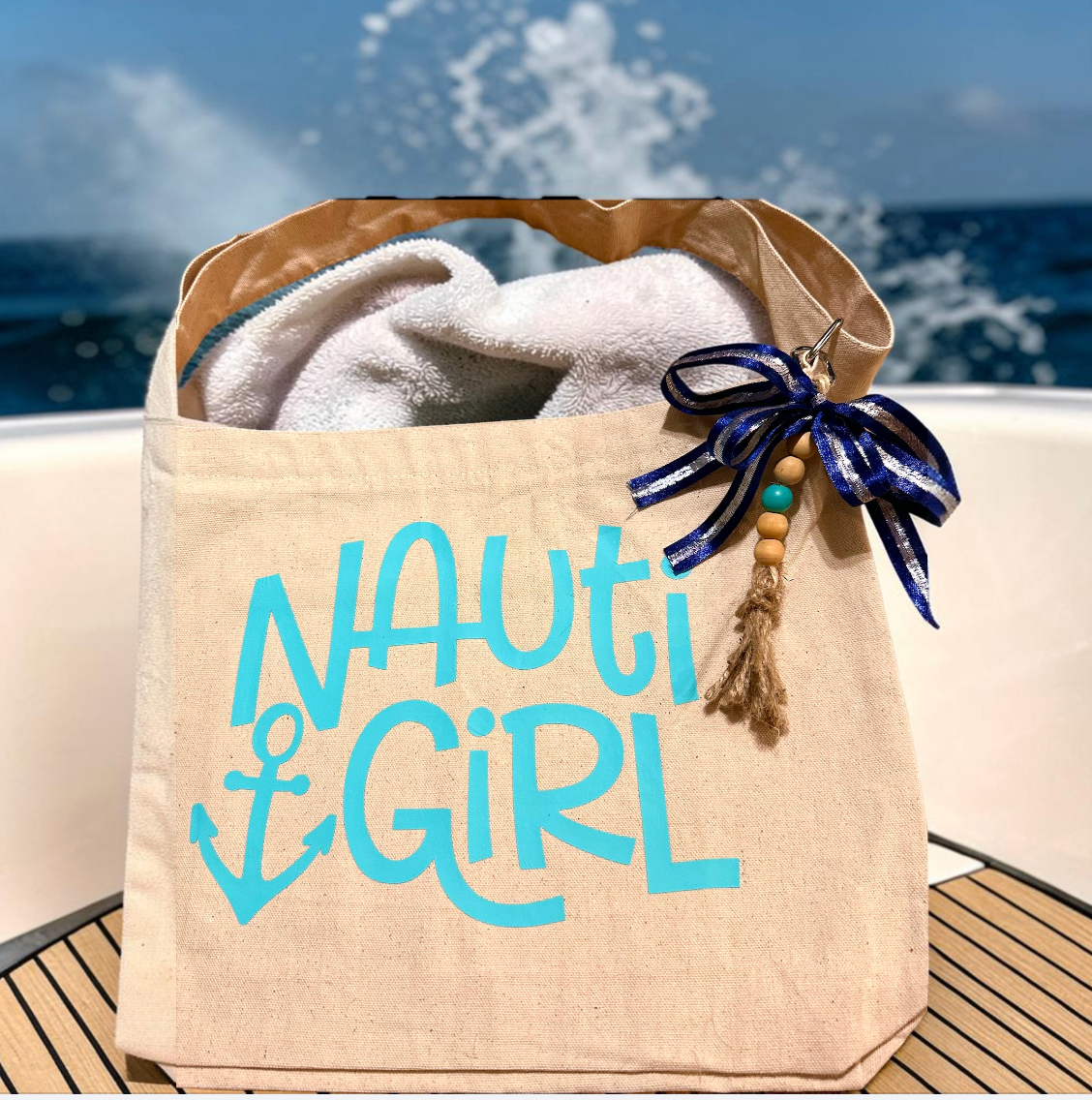 Nauti Girl Canvas Messenger Bag