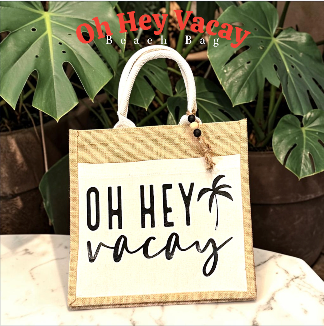 Oh Hey Vacay Canvas Bag