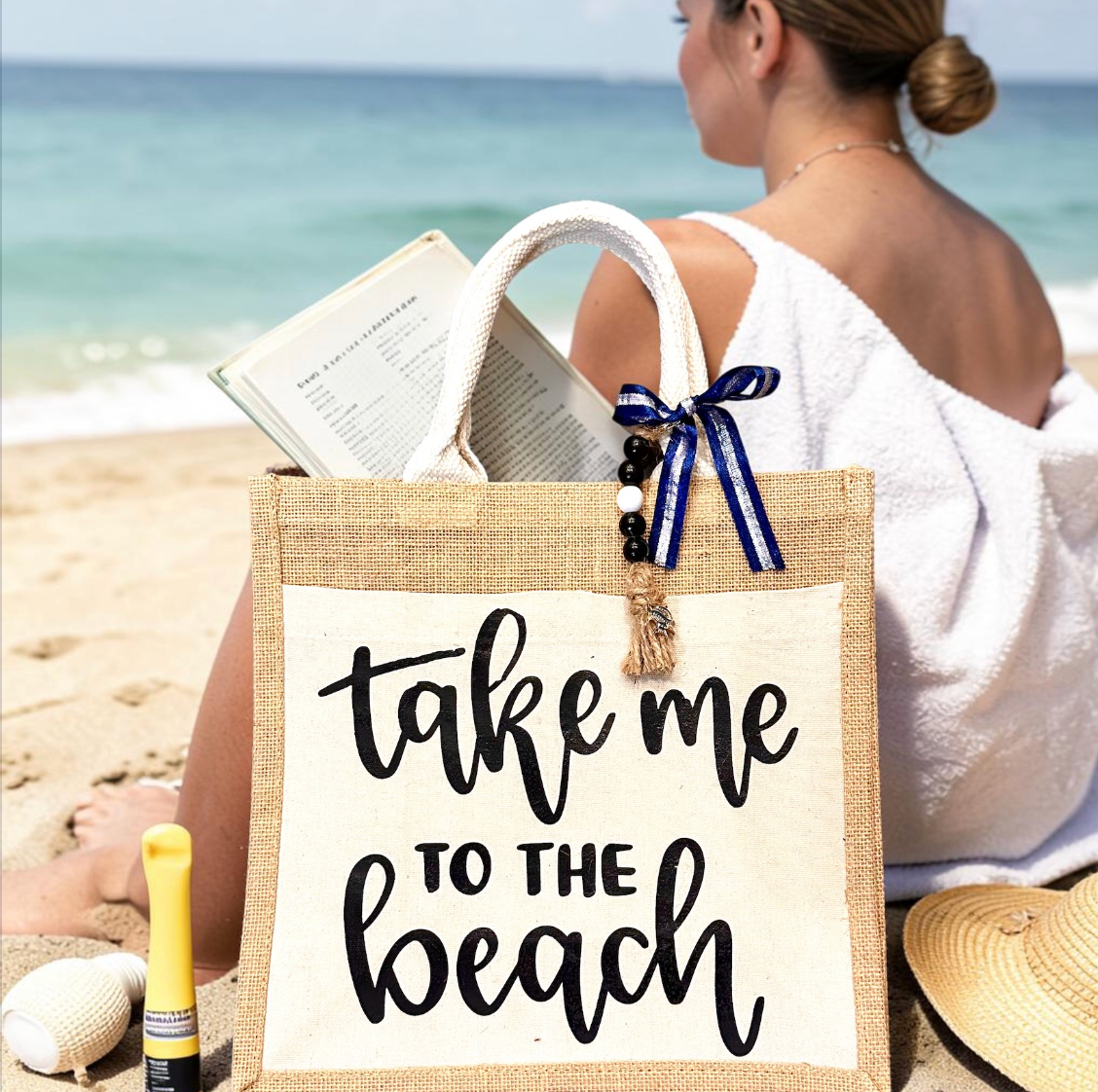 Take Me to the Beach Canvas Bag